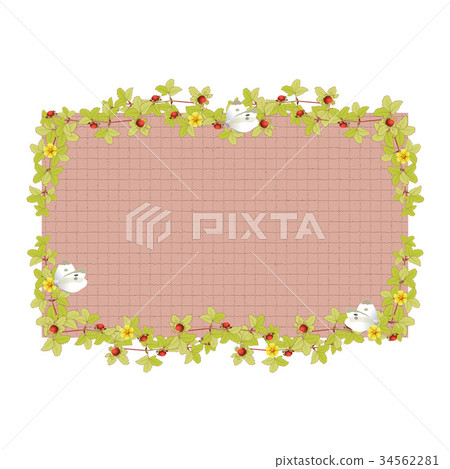 Wild strawberry frame 34562281