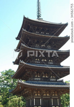 藍天和Kofuku-ji五層塔 34562755