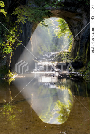 Chiba Prefecture Kimitsu-shi Nogizo Waterfall Morning Glory Heart-shaped Chiba Prefecture Kimitsu-shi Nogizo Waterfall Morning Glory Heart-shaped 34563185