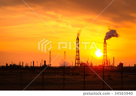 工業區，晚上的場景 34563940