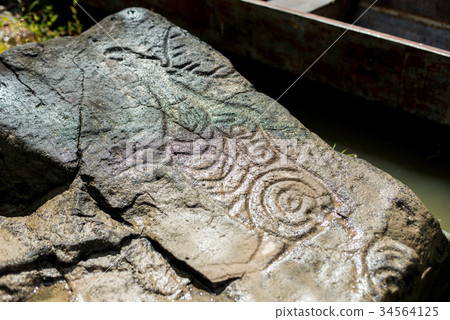 Ancient Petroglyph is located in the Sikhote-Alin 34564125