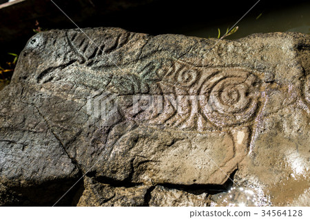 Ancient Petroglyph is located in the Sikhote-Alin Ancient Petroglyph is located in the Sikhote-Alin 34564128