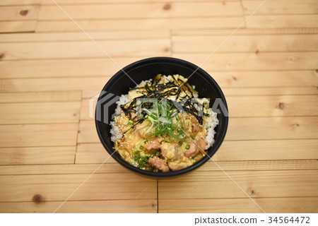 Japanese ramen risotto with rice bran 34564472