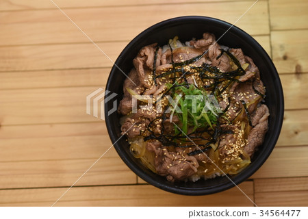 Japanese ramen risotto with rice bran 34564477
