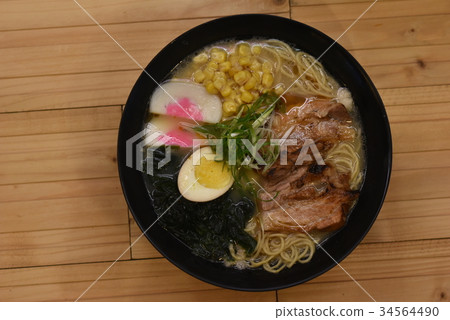 日式拉麵丼飯烤物 34564490