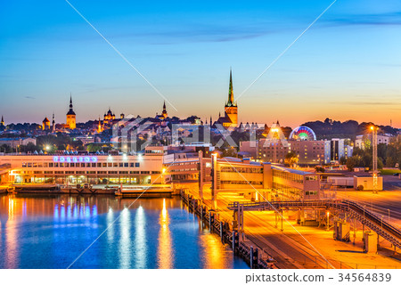 Tallinn, Estonia Skyline 34564839