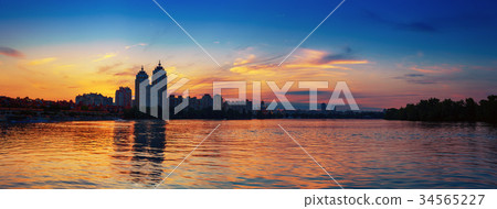 Embankment at sunset Embankment at sunset 34565227