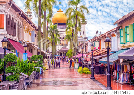 street view of singapore with Masjid Sultan 34565432