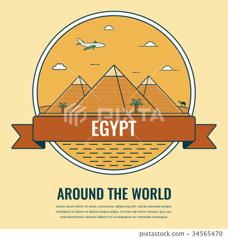 World landmarks. Egypt. Travel and tourism 34565470