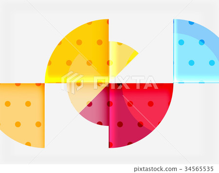 Circle elements on black background 34565535