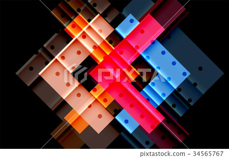 Color arrows on black background 34565767