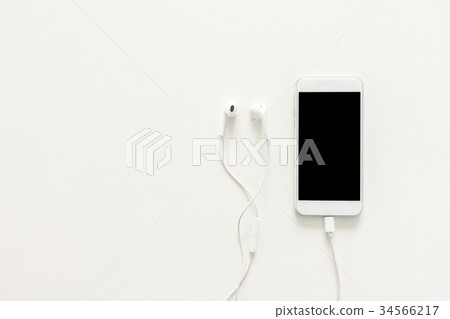 Creative flat lay photo of workspace desk. Creative flat lay photo of workspace desk. 34566217