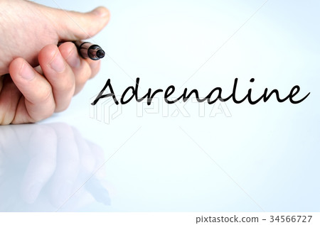 Adrenaline text concept Adrenaline text concept 34566727