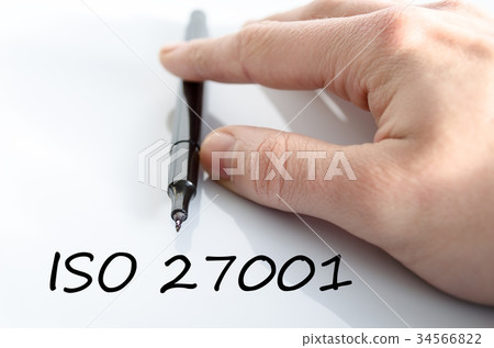 Iso 27001 text concept 34566822