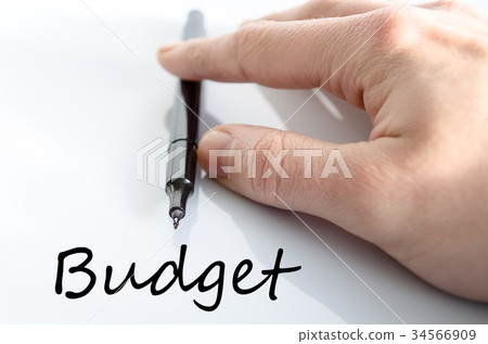 Budget text concept 34566909