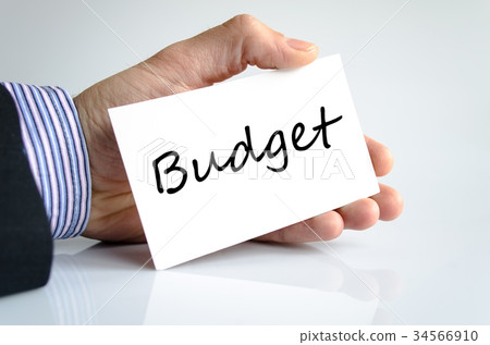 Budget text concept Budget text concept 34566910