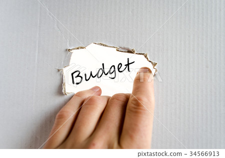 Budget text concept Budget text concept 34566913