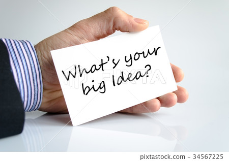 What's your big idea text concept 34567225