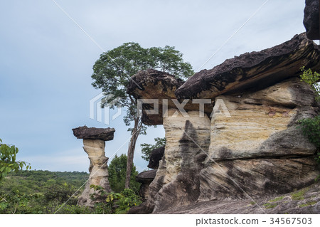Earth Pillar like a mushroom Earth Pillar like a mushroom 34567503
