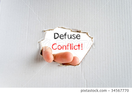 Defuse conflict text concept 34567770