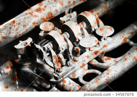 Part of a very old trumpet - Rusty 34567878