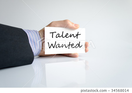 Talent wanted text concept Talent wanted text concept 34568014