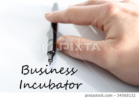 Business incubator text concept 34568132