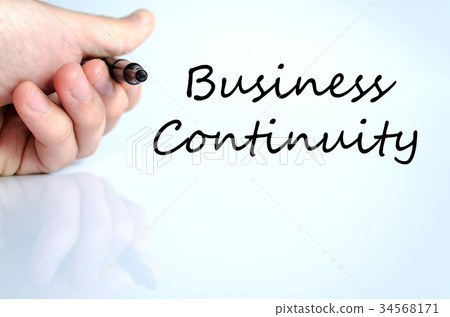 Business continuity text concept 34568171