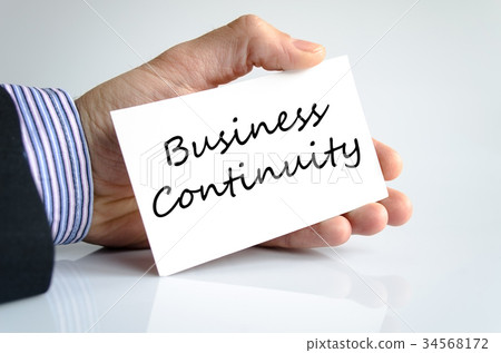 Business continuity text concept 34568172