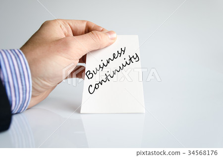 Business continuity text concept Business continuity text concept 34568176