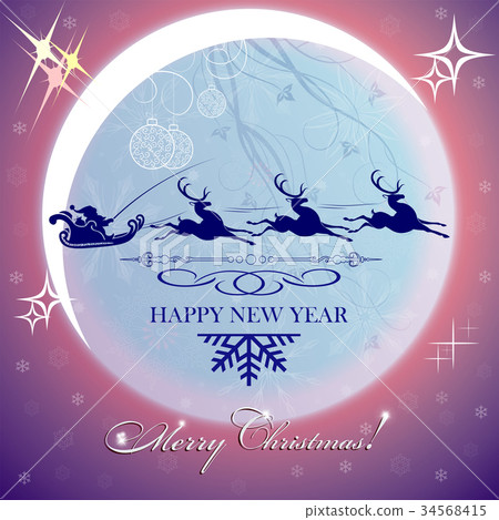 purple christmas background with moon purple christmas background with moon 34568415