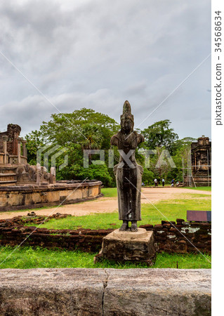 Statue of Bodhisattva in Polonnaruwa 34568634