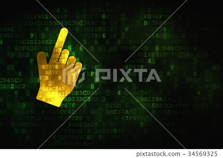 Web design concept: Mouse Cursor on digital Web design concept: Mouse Cursor on digital 34569325