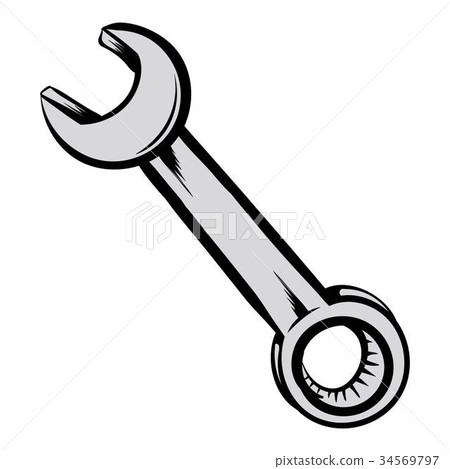 Wrench icon cartoon Wrench icon cartoon 34569797
