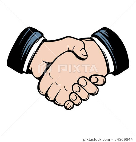 Handshake icon cartoon Handshake icon cartoon 34569844