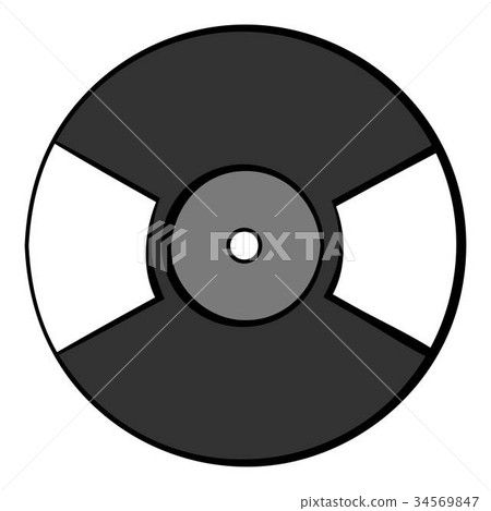 Vinyl record icon cartoon Vinyl record icon cartoon 34569847