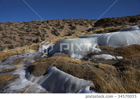 Frozen cascade on the Altiplano 34570055