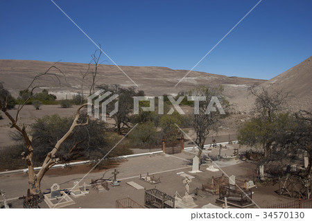 Cemetery in the Atacama Desert Cemetery in the Atacama Desert 34570130