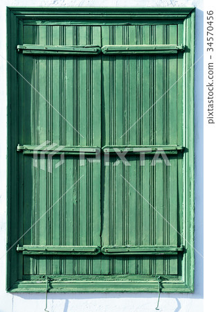 Antique wooden shutters 34570456
