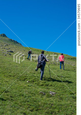 Friends taking an excursion 34570695