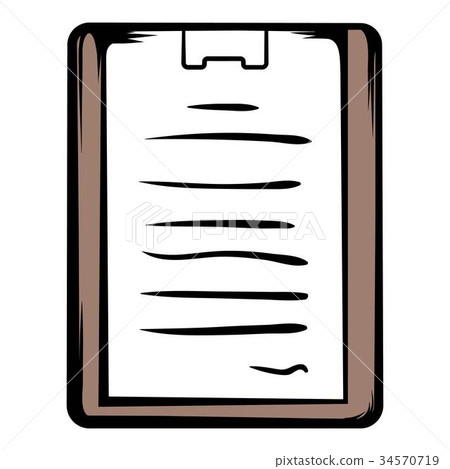 Medical report icon cartoon 34570719