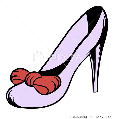 Wedding shoes icon cartoon 34570732