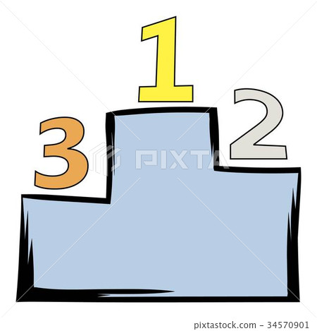 Podium with first, second and third places Podium with first, second and third places 34570901