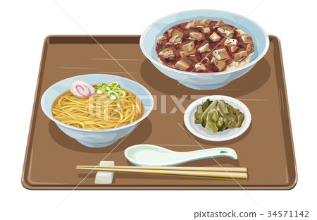 Mabo bowl and half ramen 34571142