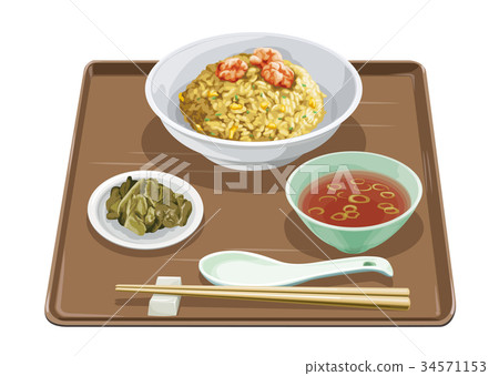 Shrimp fried rice set meal 1 34571153