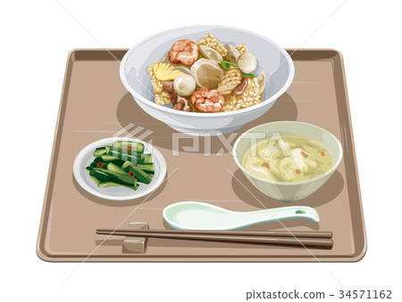 Cooked set meal 2 34571162