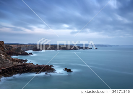 Dramatic landscape of the sea before storm in Dramatic landscape of the sea before storm in 34571346
