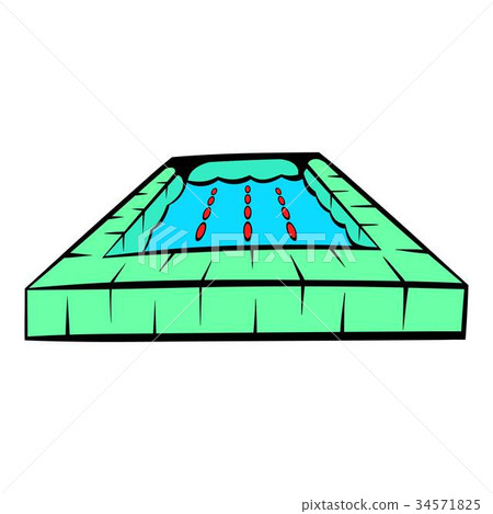 Swimming pool icon, icon cartoon 34571825