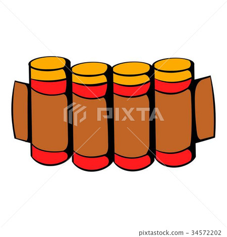 Cartridges hunting ammunition icon, icon cartoon Cartridges hunting ammunition icon, icon cartoon 34572202