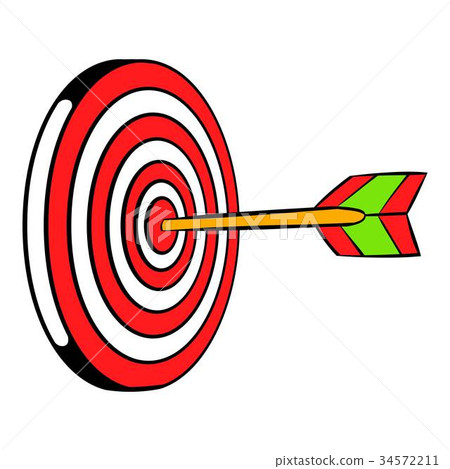 Target icon, icon cartoon Target icon, icon cartoon 34572211